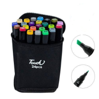 Набір для малювання Touch Qiuci Маркери двосторонні для скетчингу 24шт (TC2524)