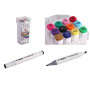 Набір для малювання Touch JianPai Маркери двосторонні для скетчингу 12 шт. (TC25812)