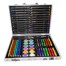Набір для творчості олівці і маркери у валізці 66 предметів (MA003)