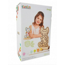 Гра-Розфарбування Cubika Котик з фарбами (13845)