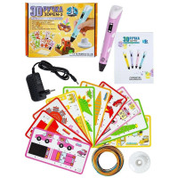 3D Ручка для творчості із трафаретами рожева (Е9910/Y786PN)