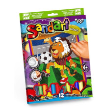 Набір для творчості Danko Toys фреска з кольорового піску SandArt Лев (SA-02-07U)