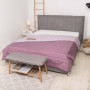 Покривало стьобане двостороннє Viluta Дует 210х240 Пудрова троянда