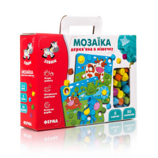 Мозаїка Vladi Toys Ферма в мішечку дерев'яна (укр.) (ZB2002-01)