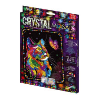 Набір для творчості Danko Toys CRYSTAL MOSAIC Грайливий котик (CRM-02-04)