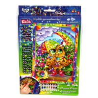 Набір для творчості Danko Toys Мозаїка Crystal Art Совеня з парасолькою (CArt-01-10)
