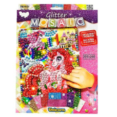 Набір для творчості Danko Toys "Блискуча мозаїка" єдиноріг (БМ-03-08)