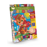 Набір для творчості Danko Toys "Блискуча мозаїка" котик (рос.) (БМ-02-02)