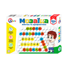 Мозаїка ТехноК абетка та арифметика 104 ел (укр.) (TH2223)