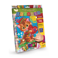 Набір для творчості Danko Toys "Блискуча мозаїка" котик (рос.) (БМ-02-02)