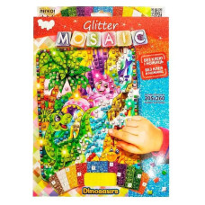 Набір для творчості Danko Toys "Блискуча мозаїка" динозаврики (БМ-03-09)