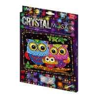 Набор для творчества Danko Toys CRYSTAL MOSAIC Сім'я сов (CRM-02-10)