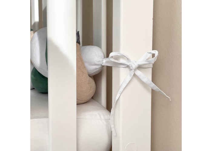 Бортик-коса (білий/бежевий/малахіт)