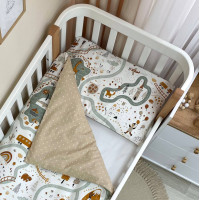 Змінна постіль Baby Mix Залізна дорога цегляний