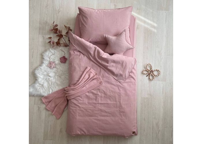 Комплект постільної білизн ясла варена бавовна пудра