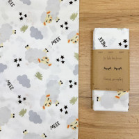 Пелюшка бязь Овечки сірі