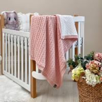 Плед бавовна Wellsoft Коса персик