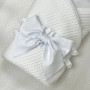 Плед-конверт з ковдрою + бантик DreamLand білий