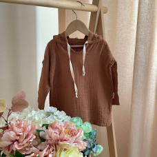 Туніка дитяча муслін Кава