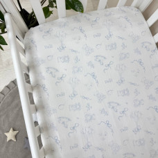 Простирадло "Baby Dear" муслін блакитний