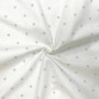 Непромокаюча пелюшка Поплін/Мембрана Зірка розсип сіра на білому 45х75