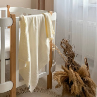 Плед вязаний Рогожка new айворі