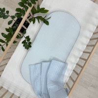 Простирадло у візочок Блакитна клітинка