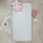 Простирадло дитяче 2шт 90х200 поплін рожевий+сердечка пудра-ліла