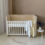Бортик стьобаний "Baby Dream" на 3 сторони поплін бежевий