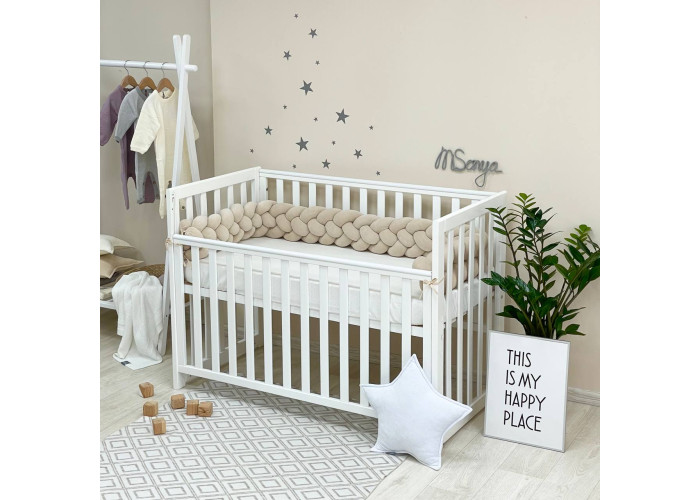 Бортик-коса бежевий 4 плетіння