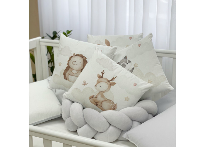 Комплект постільної білизни для новонародженого Арт Дизайн "Friends" сірий