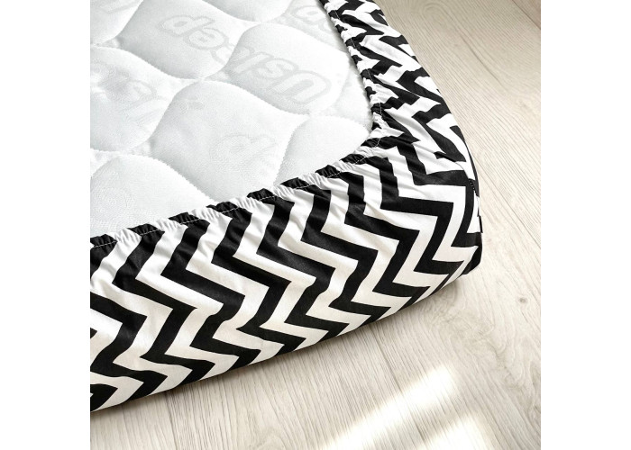 Комплект постільної білизни ясла поплін Літери чорні