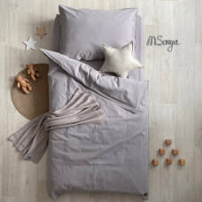 Комплект постільної білизн ясла варена бавовна сірий