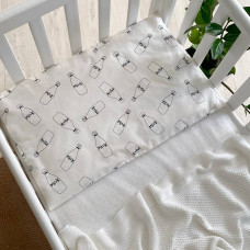 Наволочка поплін 40 х 60 Молоко 370000