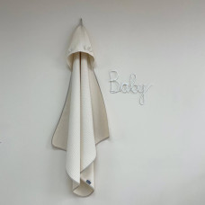 Рушник-куточок вафля бежевий 90х100