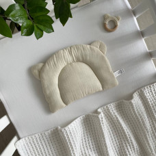 Подушка з вушками муслін крем