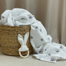 Пелюшка муслін Міккі Маус з вусами