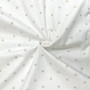 Непромокаюча пелюшка Поплін/Мембрана Зірка розсип бежева на білому