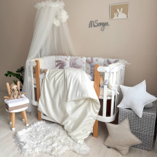 Комплект постільної білизни для новонародженого Magic Зайка золото, колір бежевий