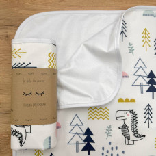 Непромокаюча пелюшка Поплін/Мембрана Діно в лісі