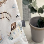 Комплект постільної білизни для новонародженого Baby Mix Паровозики, колір блакитний