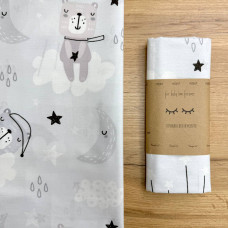 Пелюшка бязь Коти у хмарах сірий