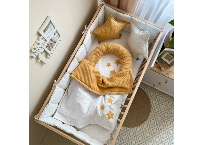 Кокон Stars поплін/вафля гірчиця