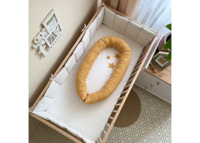 Кокон Stars поплін/вафля гірчиця