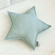 Подушка декор "Зірочка" вафля мята