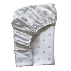 Простирадло дитяче Сердечка пудра