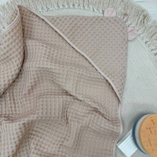 Рушник-куточок Грецька вафля бежевий 90х90