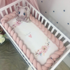 Бортик-коса пудра 3,6 м на всі сторони ліжечка