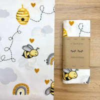 Пелюшка бязь Бджілка сірий