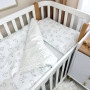 Змінна постіль Baby Mix Зайчики сірі на білому